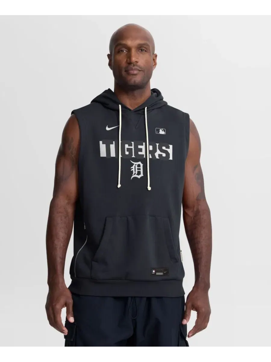 Безрукавка с капюшоном Dri-FIT Detroit Tigers Nike — изображение 1 из 4, темно-синий