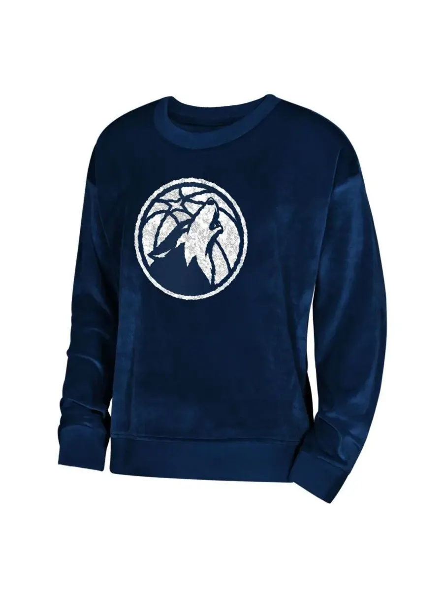 Толстовка Big Boys and Girls Outerstuff Navy Minnesota Timberwolves Step Back — изображение 2 из 3, темно-синий