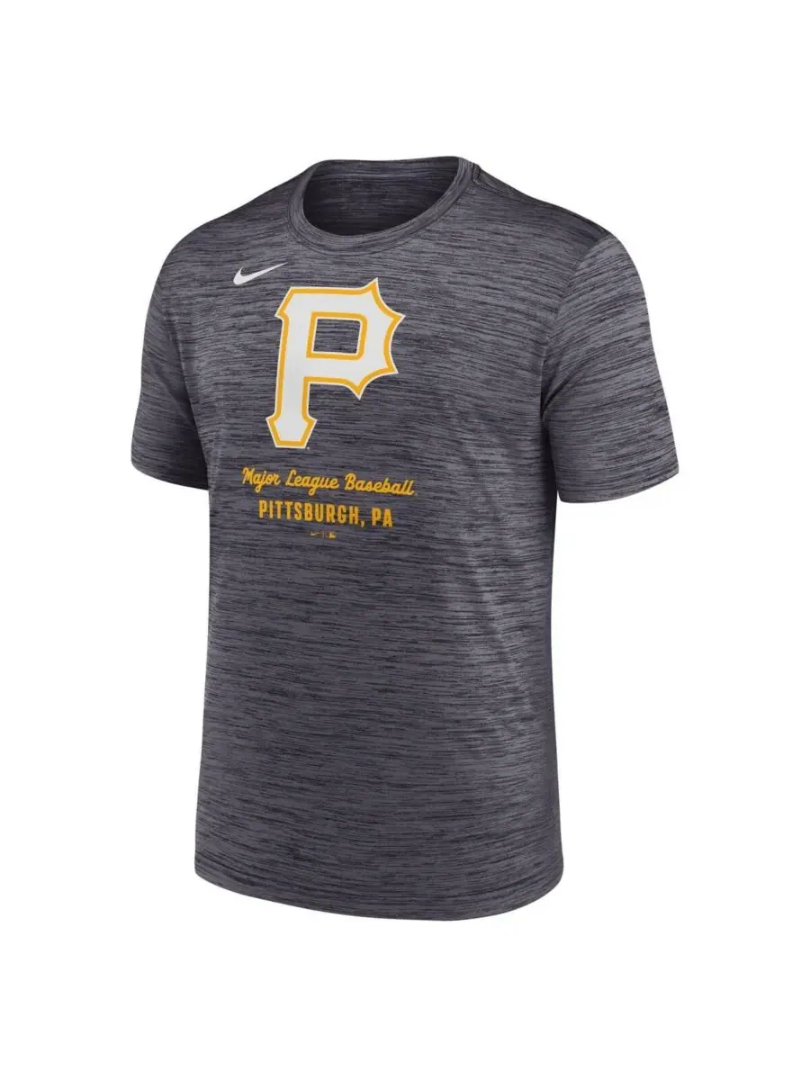 Nike Мужская серая футболка Pittsburgh Pirates Velocity Performance — изображение 3 из 3, серый