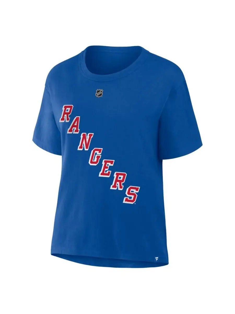 Fanatics Женская синяя футболка Артемия Панарина с номером игрока New York Rangers — изображение 2 из 3, синий