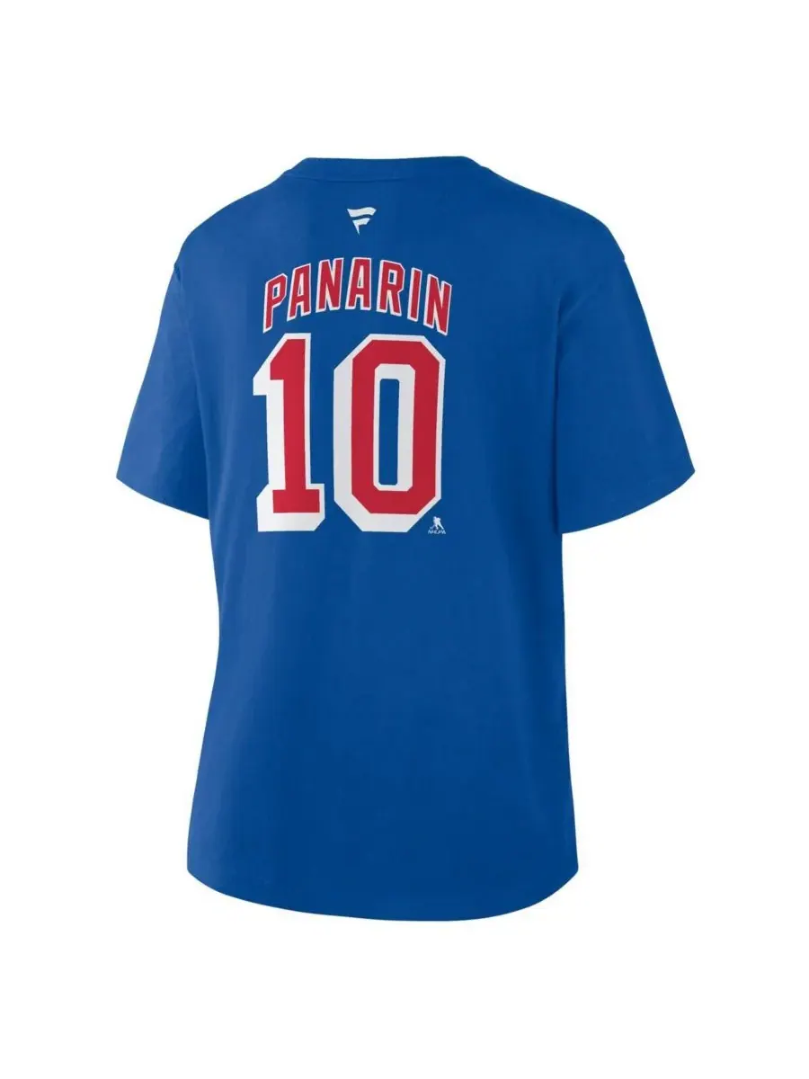 Fanatics Женская синяя футболка Артемия Панарина с номером игрока New York Rangers — изображение 3 из 3, синий
