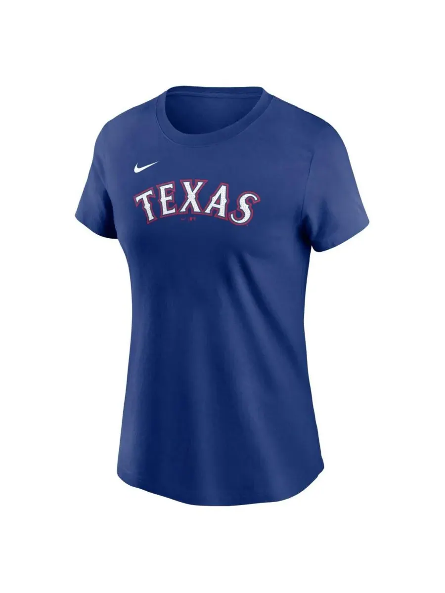 Женская футболка с номером Кори Сигера из команды Royal Texas Rangers Nike — изображение 3 из 3, королевский