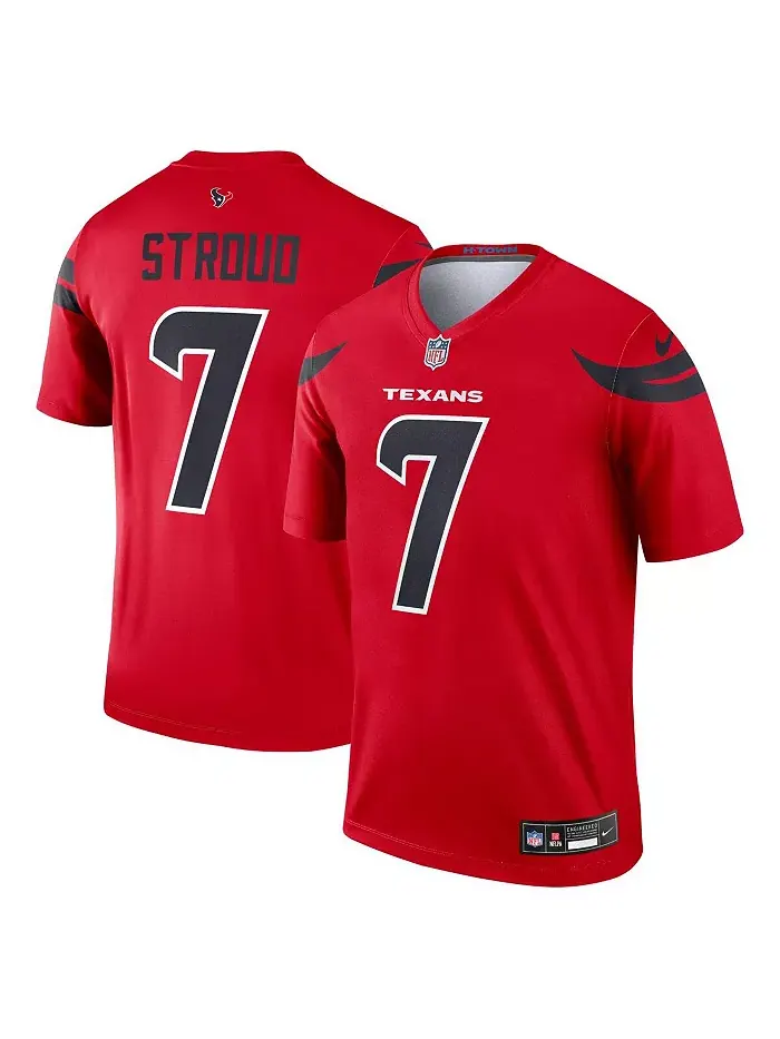 Мужская футболка C.J. Stroud Houston Texans Alternate Legend Player Performance красного цвета Nike — изображение 1 из 3