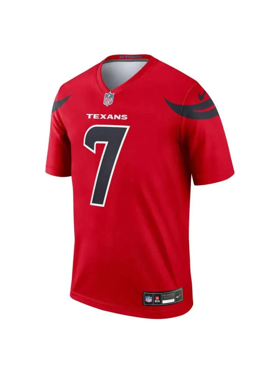 Nike Мужская красная футболка CJ Stroud Houston Texans Alternate Legend Player Performance Jersey — изображение 2 из 3