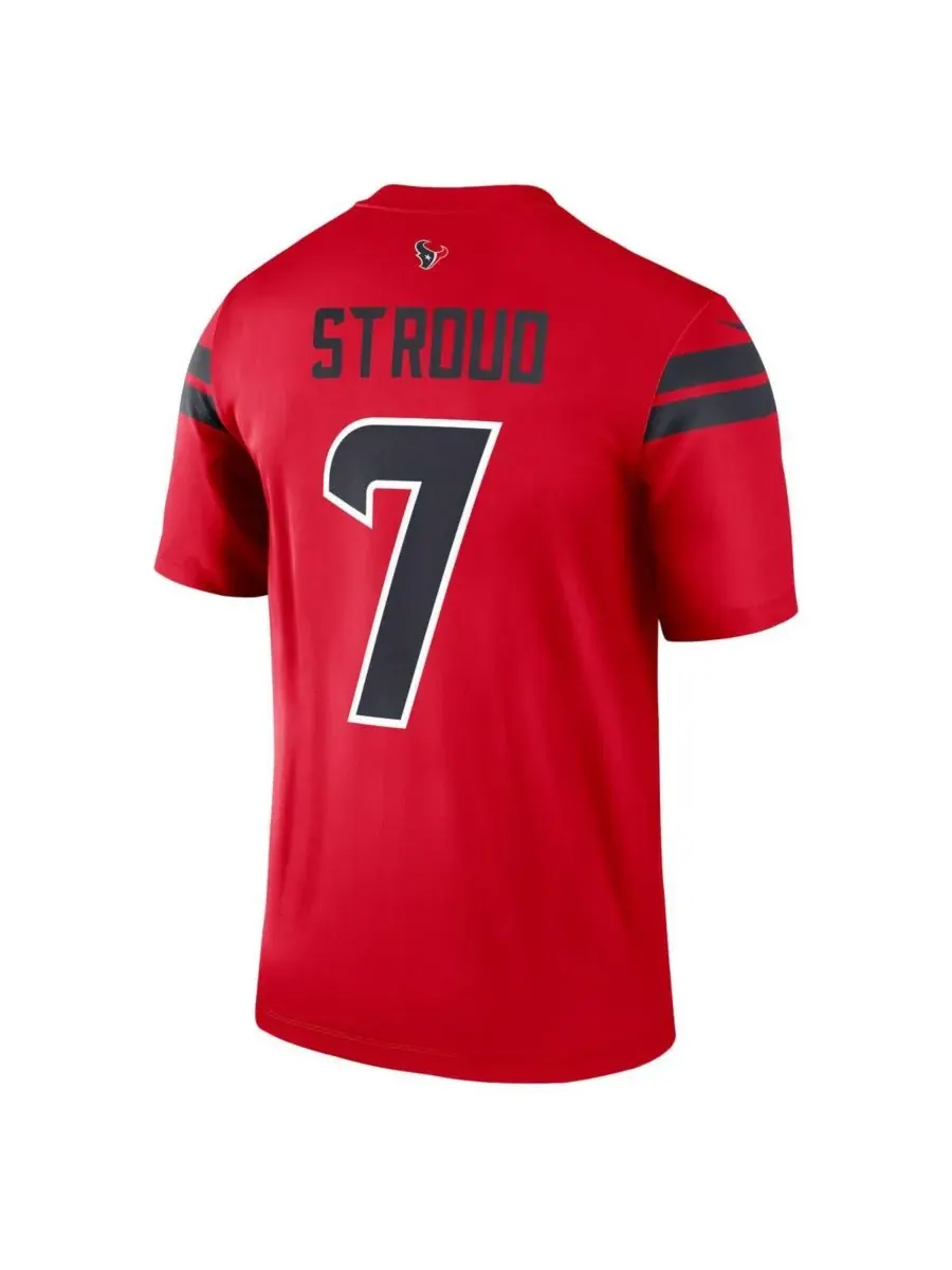 Nike Мужская красная футболка CJ Stroud Houston Texans Alternate Legend Player Performance Jersey — изображение 3 из 3