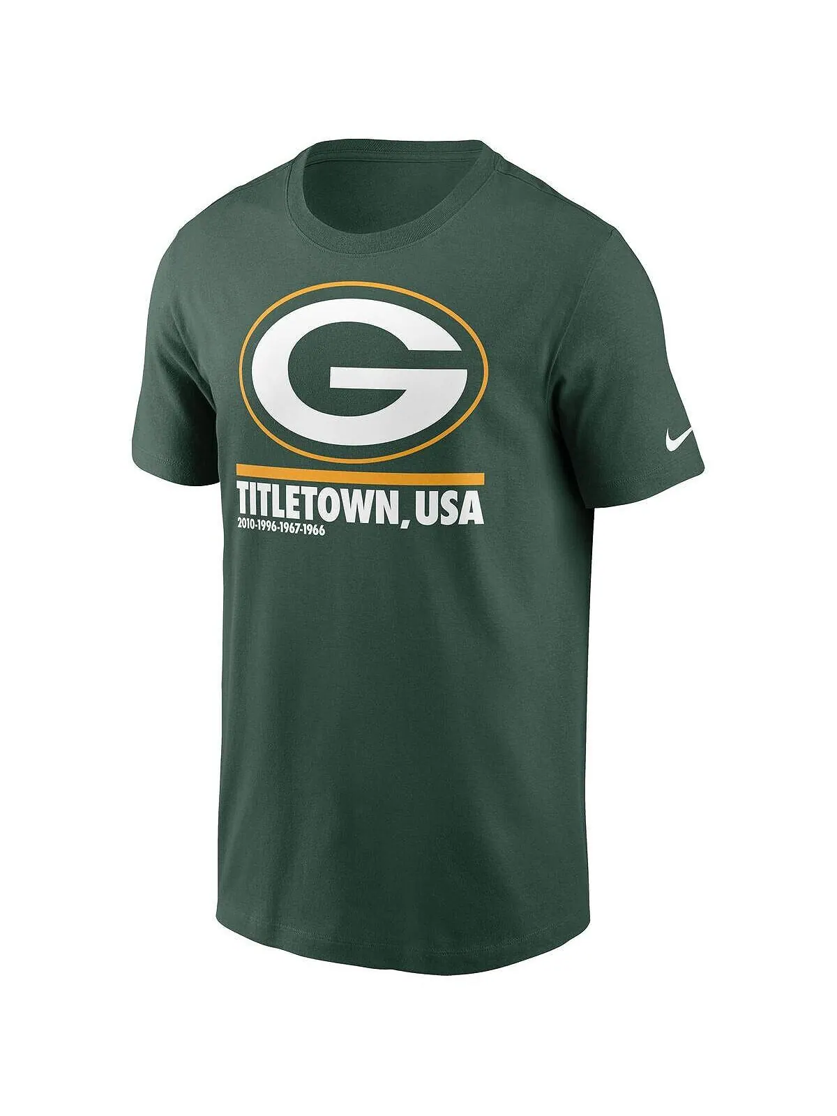Мужская футболка green green bay packers hometown collection title town Nike — изображение 2 из 3, зеленый