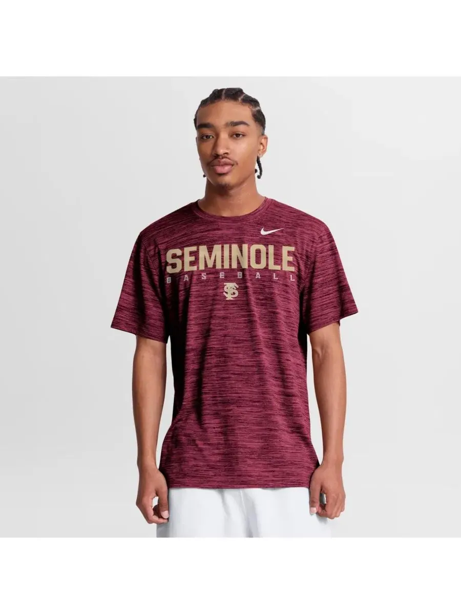 Футболка Dri-FIT с принтом Florida State Seminoles Nike — изображение 1 из 4, гранат