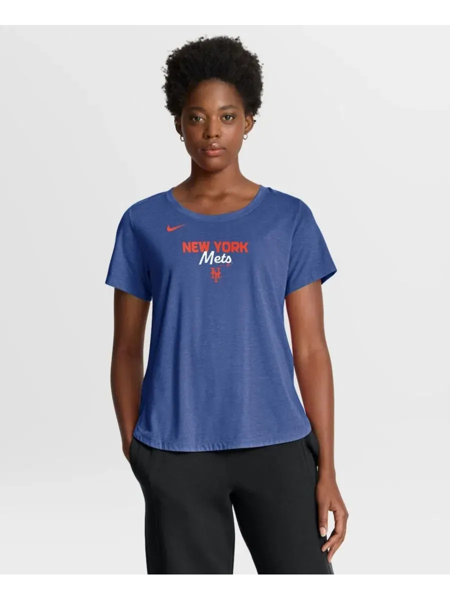 Футболка с коротким рукавом и принтом Arched Tri-Blend Nike — изображение 1 из 3, синий