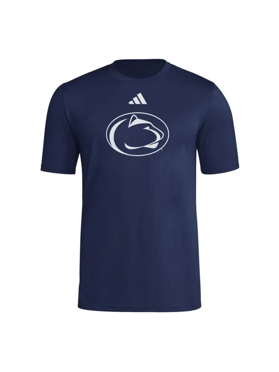 Футболка с коротким рукавом Penn State Nittany Lions Primary Logo adidas — изображение 3 из 3, темно-синий
