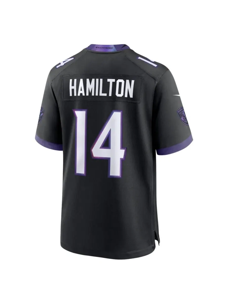 Футболка Nike Kyle Hamilton Game Jersey — изображение 3 из 3, черный