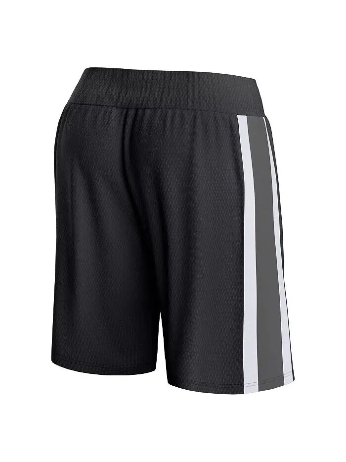 Мужские черные шорты Charlotte Hornets Referee Iconic Mesh Fanatics — изображение 3 из 3