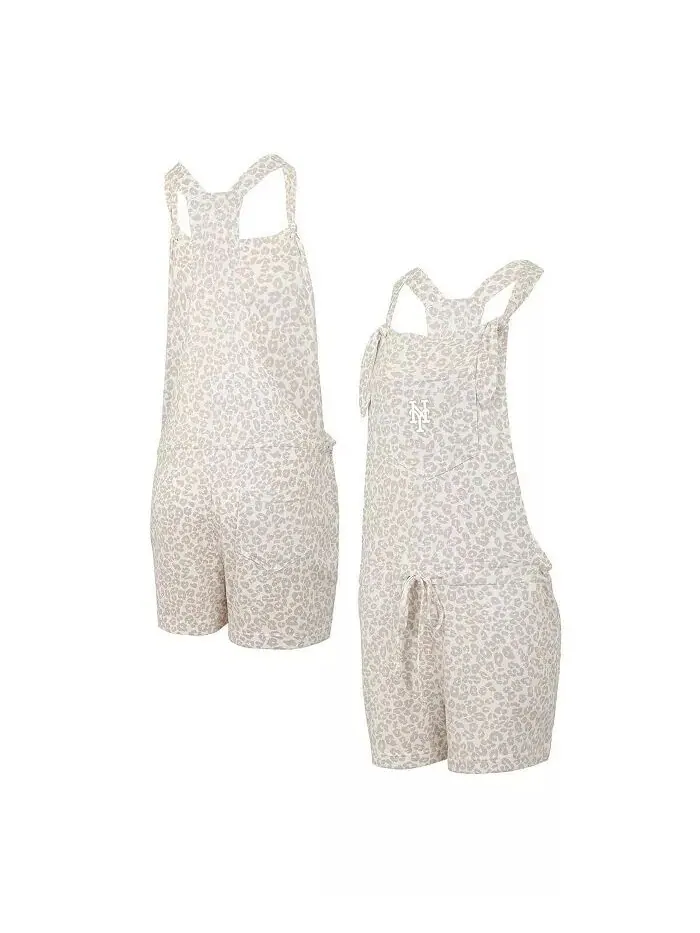 Женский кремовый комбинезон New York Mets Montana Hacci Knit Romper Concepts Sport — изображение 1 из 3