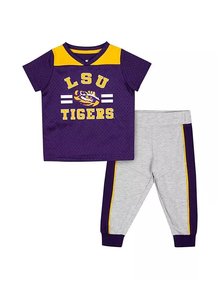 Комплект из майки и брюк Ka-Boot-It LSU Tigers Ka-Boot-It для мальчиков и девочек фиолетового и — изображение 1 из 2