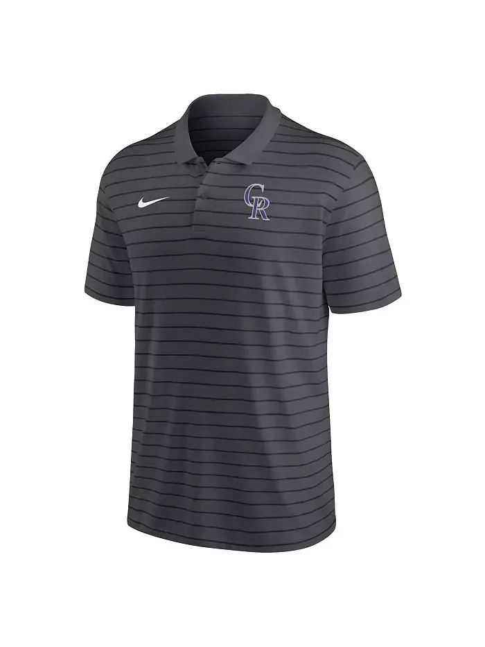 Мужская поло с полосками Victory из коллекции Authentic Collection Colorado Rockies в цвете — изображение 2 из 3