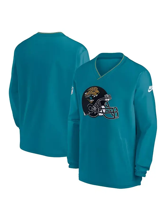 Мужская бирюзовая толстовка Jacksonville Jaguars с ретро-альтернативным логотипом Nike — изображение 1 из 3