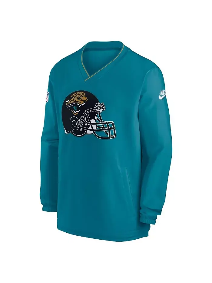 Мужская бирюзовая толстовка Jacksonville Jaguars с ретро-альтернативным логотипом Nike — изображение 2 из 3
