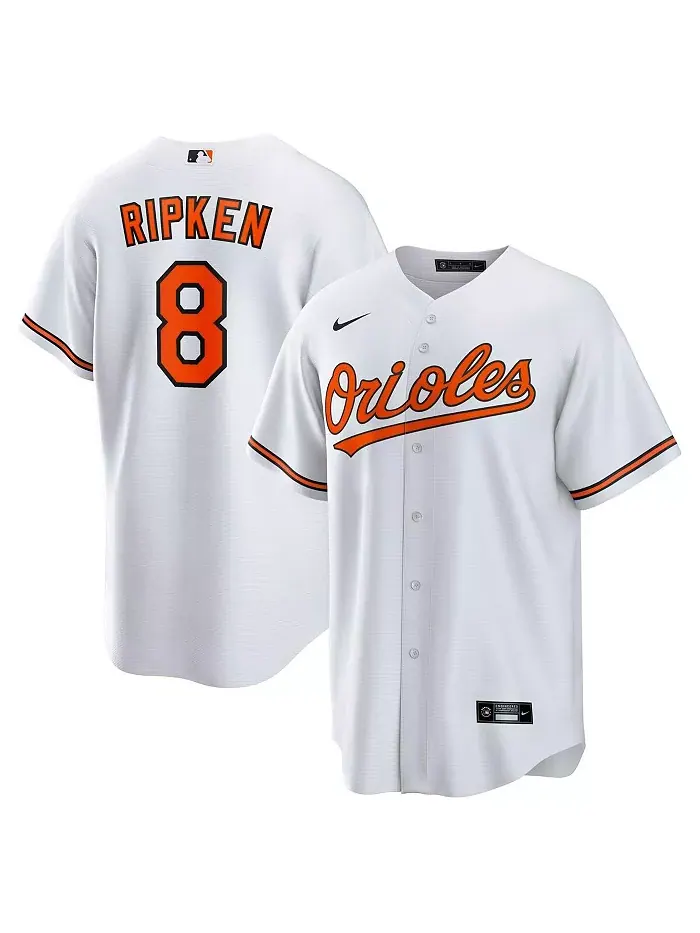 Мужская реплика ретро-джерси Baltimore Orioles Cal Ripken Jr. белого цвета Nike — изображение 1 из 3