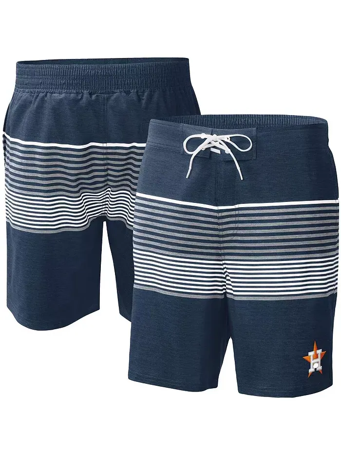 Мужские плавательные шорты Houston Astros Coastline Volley в синем цвете G-III Sports by Carl Banks — изображение 1 из 3