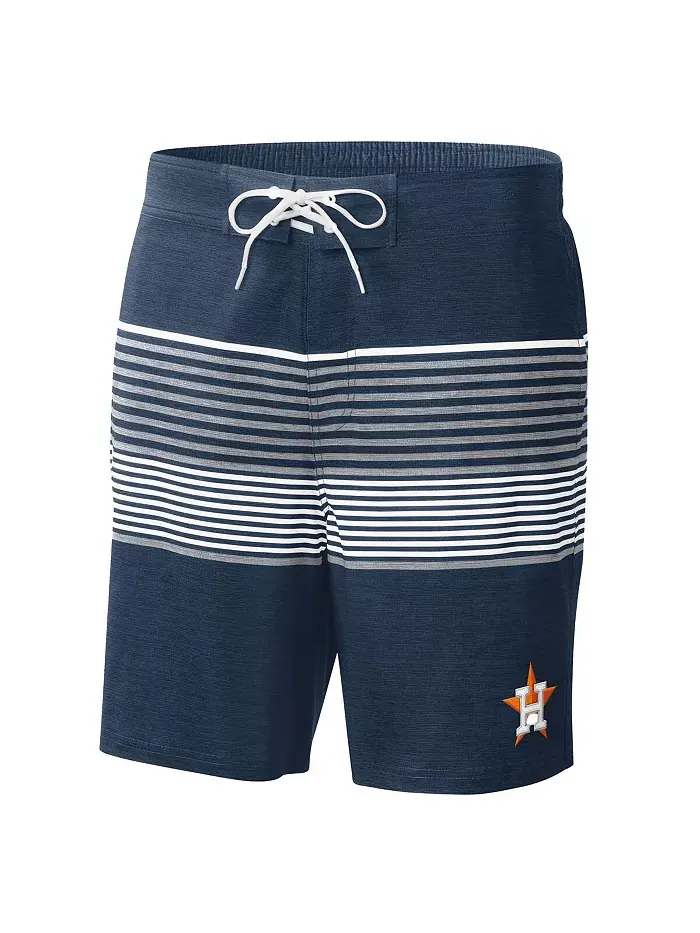 Мужские плавательные шорты Houston Astros Coastline Volley в синем цвете G-III Sports by Carl Banks — изображение 3 из 3