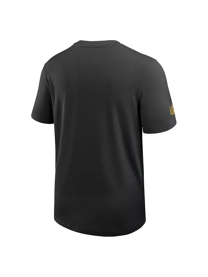 Мужская черная тренерская футболка Pittsburgh Steelers Sideline UV Performance Nike — изображение 3 из 3
