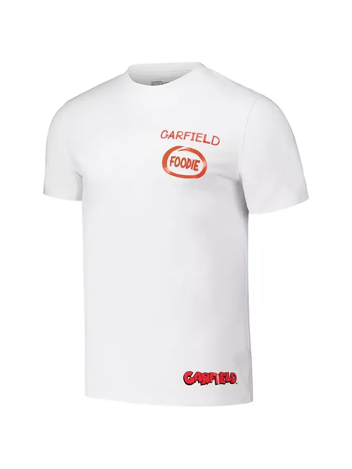 Мужская белая футболка Garfield Foodie Regular Fit Freeze Max — изображение 2 из 3