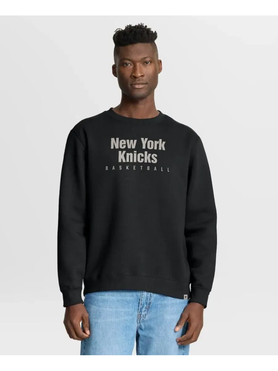 Свитшот мужской с принтом New York Knicks Defensive Rotation Drill Premium Pullover Fanatics — изображение 3 из 5, черный