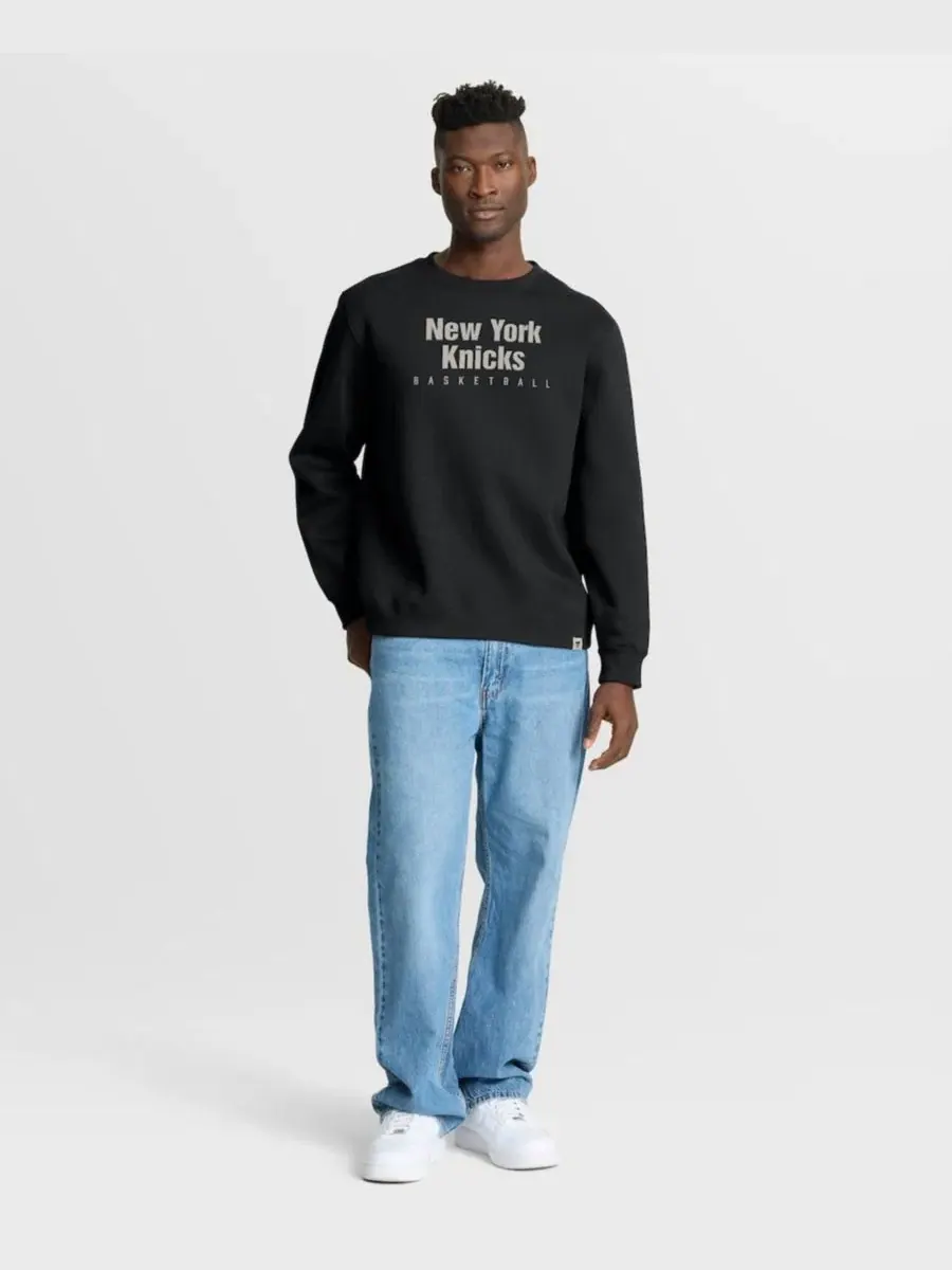 Свитшот мужской с принтом New York Knicks Defensive Rotation Drill Premium Pullover Fanatics — изображение 4 из 5, черный