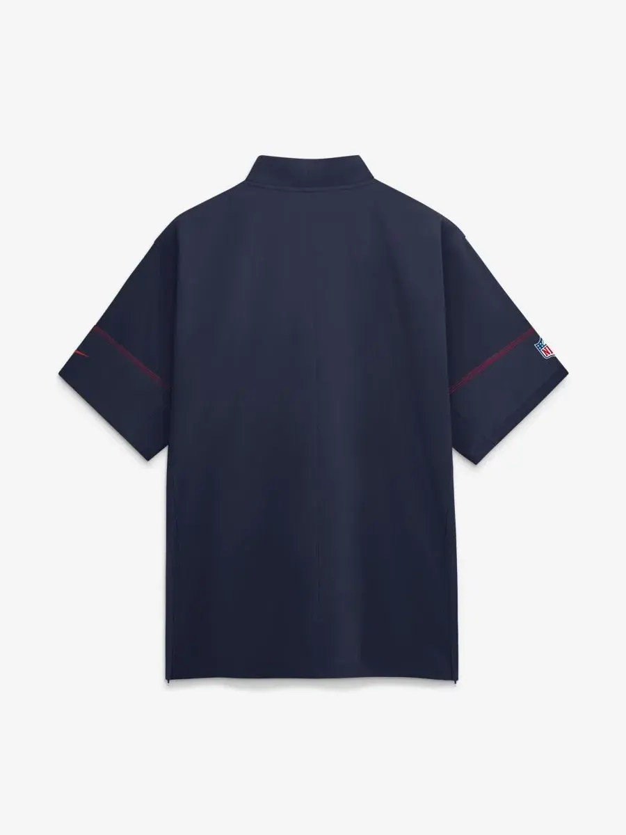 Куртка тренерская Nike New England Patriots Sideline Short Sleeve Quarter-Zip Coaches Jacket — изображение 2 из 2