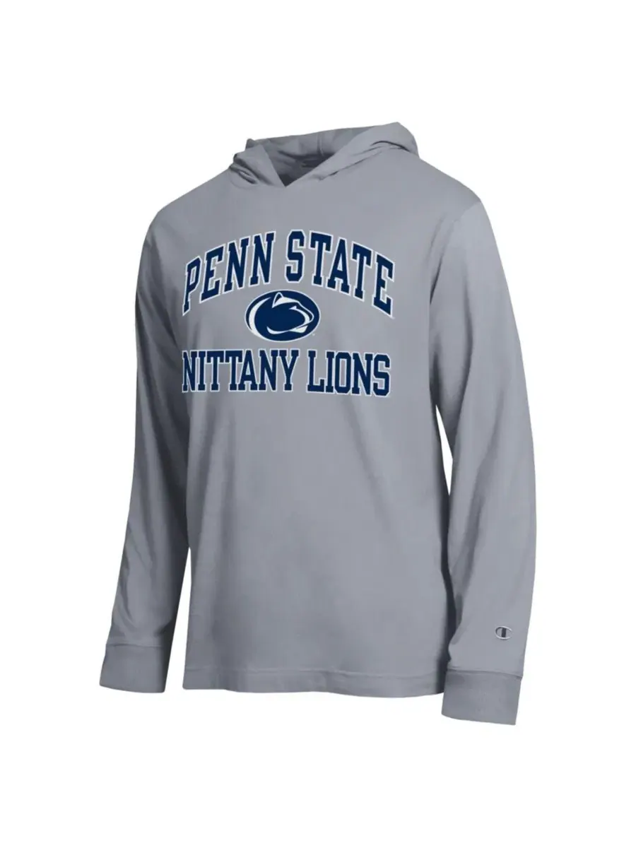 Футболка с капюшоном и длинным рукавом с принтом Penn State Nittany Lions High Motor All-Star — изображение 2 из 3, серый
