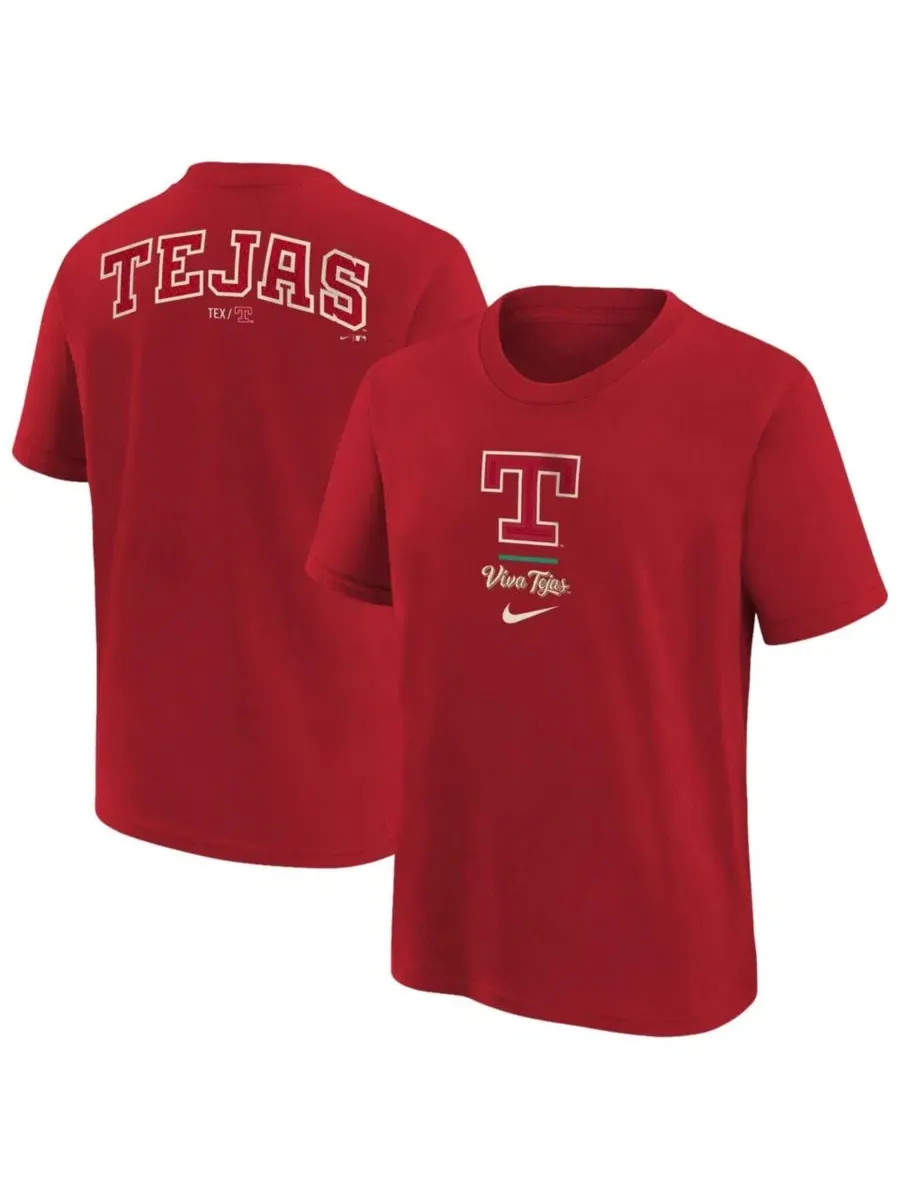 Футболка с коротким рукавом Texas Rangers 2026 City Connect Nike — изображение 1 из 3, красный