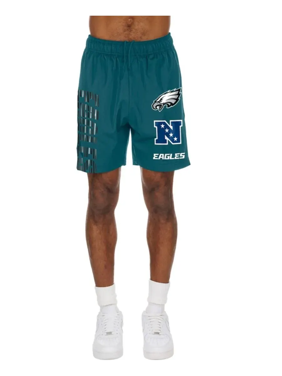 Шорты спортивные с принтом Philadelphia Eagles Match New Era — изображение 1 из 4, зеленый