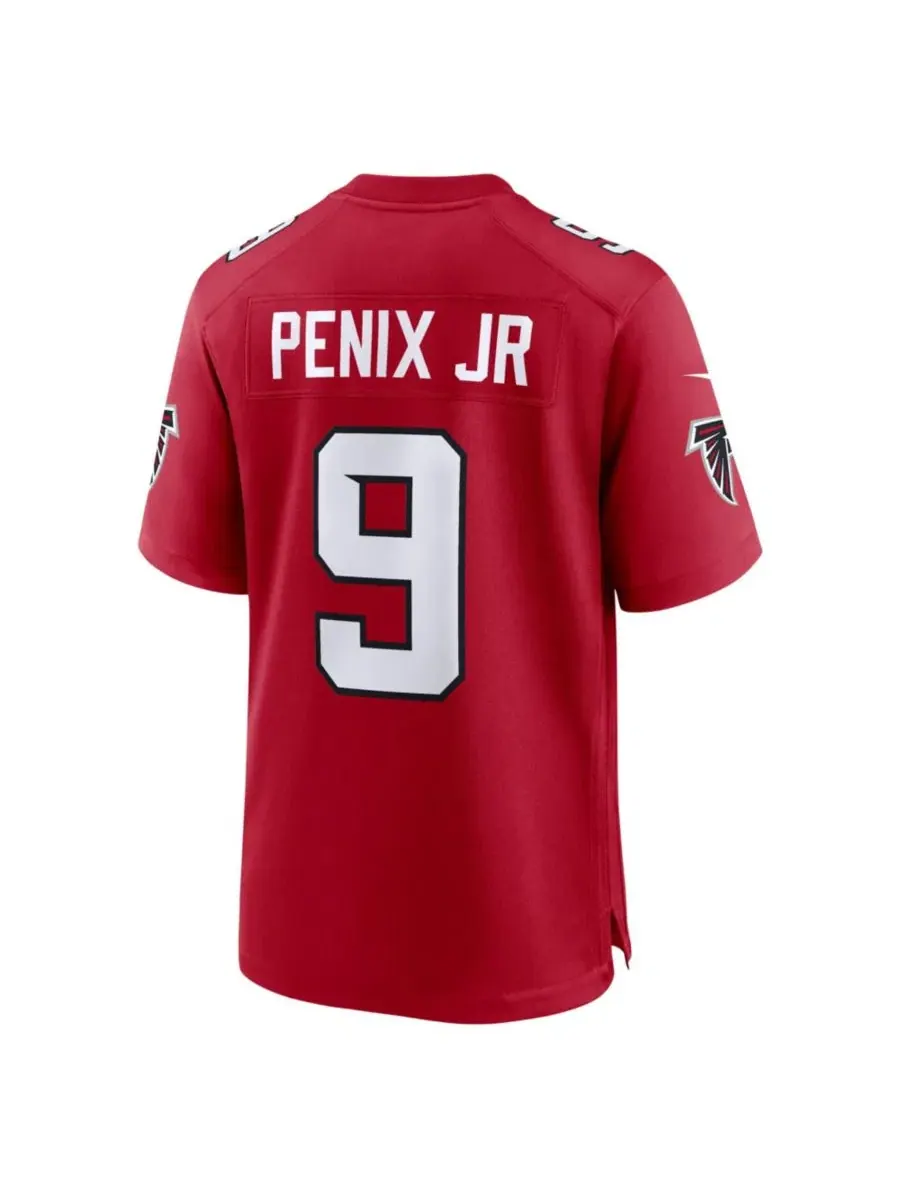 Игровая футболка Nike Michael Penix Jr. Red Atlanta Falcons — изображение 3 из 3, красный