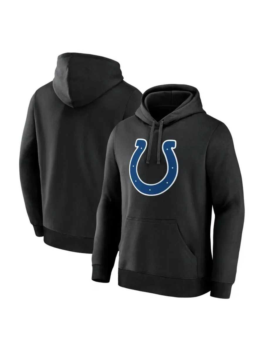 Худи с капюшоном и принтом Indianapolis Colts Primary Logo Logo Athletic — изображение 1 из 3, черный