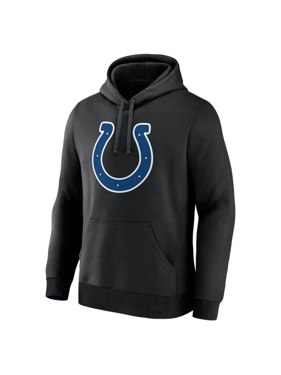 Худи с капюшоном и принтом Indianapolis Colts Primary Logo Logo Athletic — изображение 2 из 3, черный
