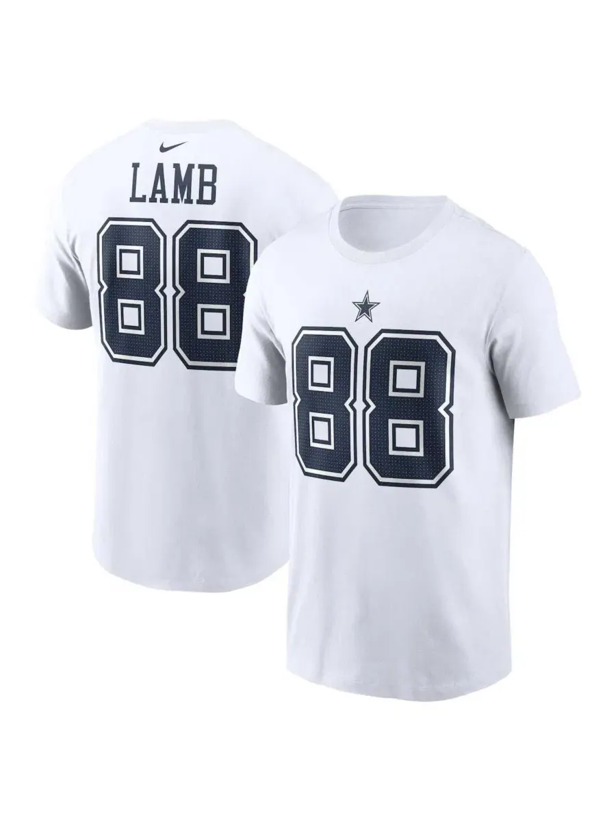 Футболка с принтом CeeDee Lamb Nike — изображение 1 из 3, белый