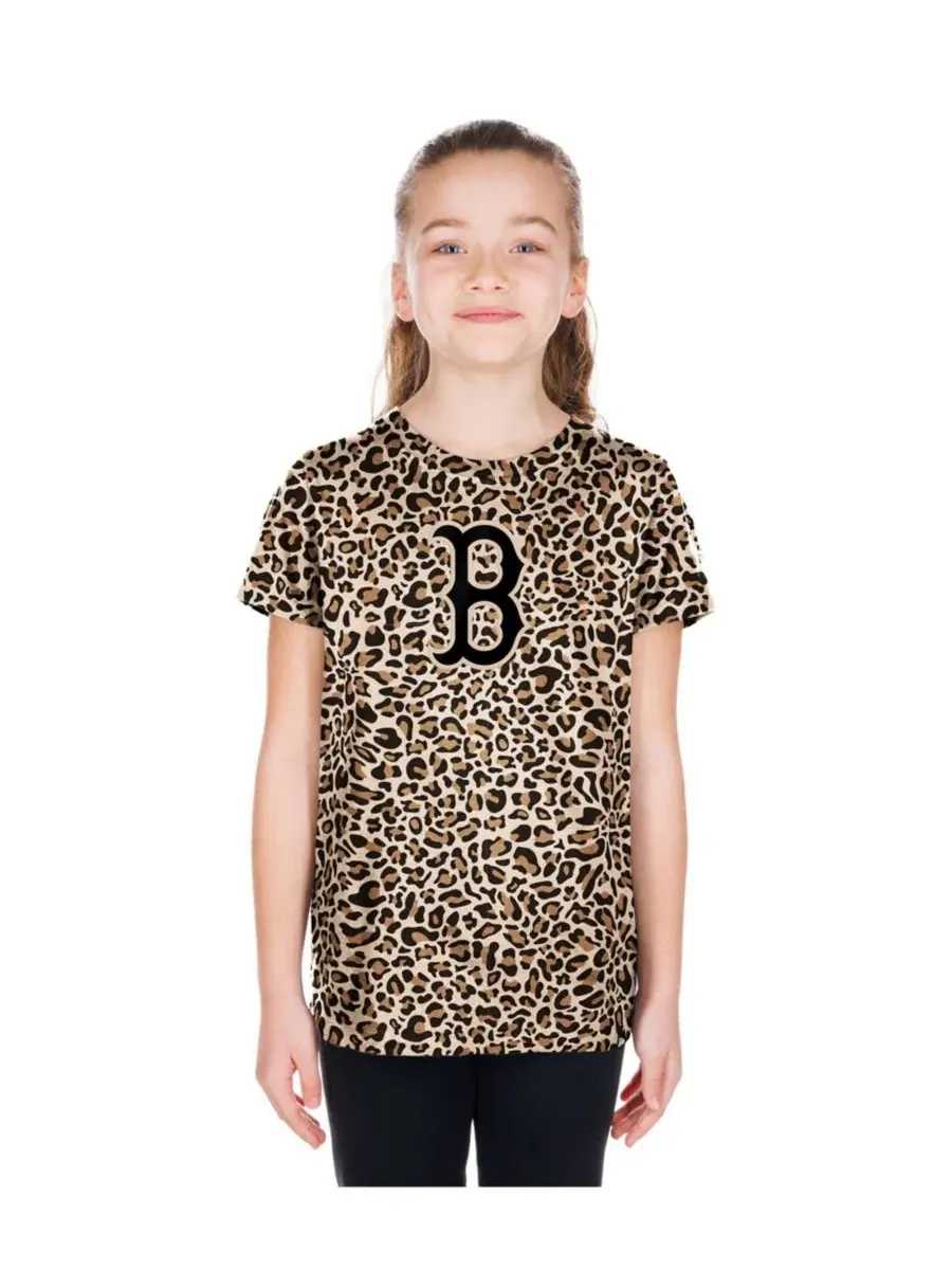 Футболка с принтом Leopard Boston Red Sox New Era — изображение 1 из 4, коричневый