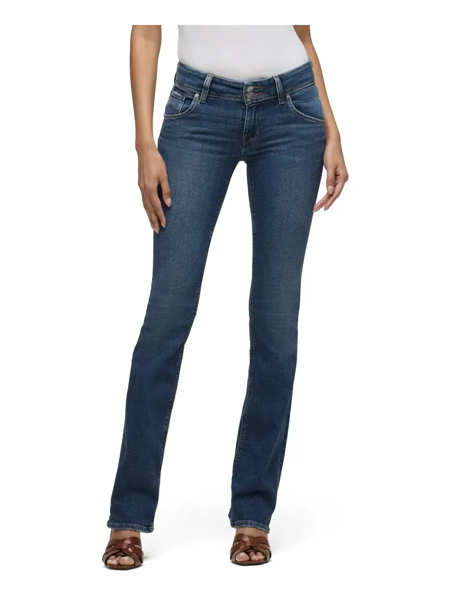Джинсы-клеш с завышенной талией Beth Hudson Jeans, Olympic — без цвета