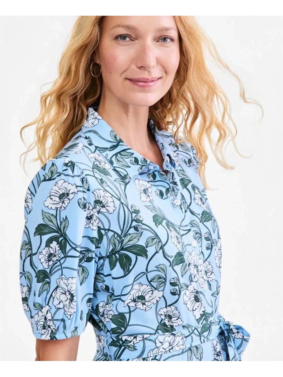 Платье-рубашка с поясом Style & Co, Winding Peri — изображение 5 из 5