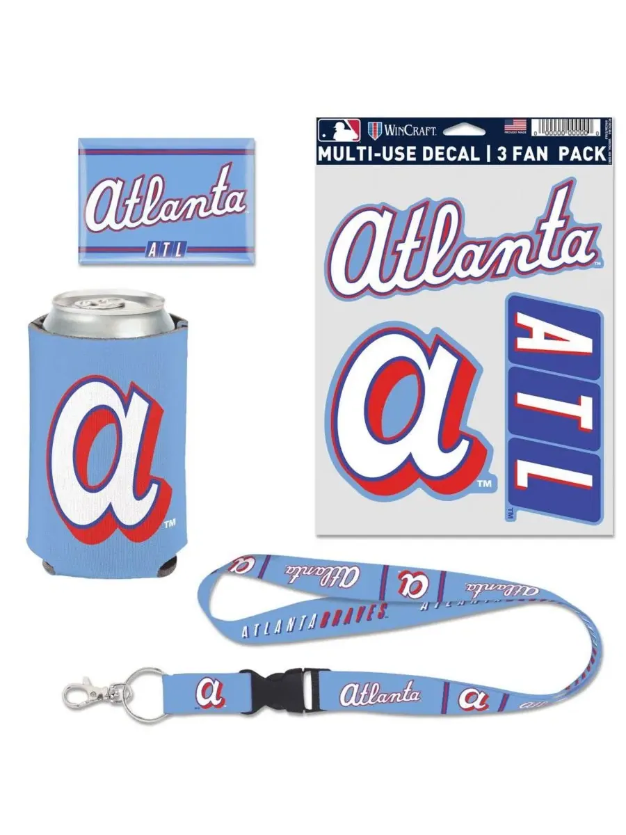 Комплект болельщика Atlanta Braves 2026 City Connect 4-Piece Fan Pack Wincraft