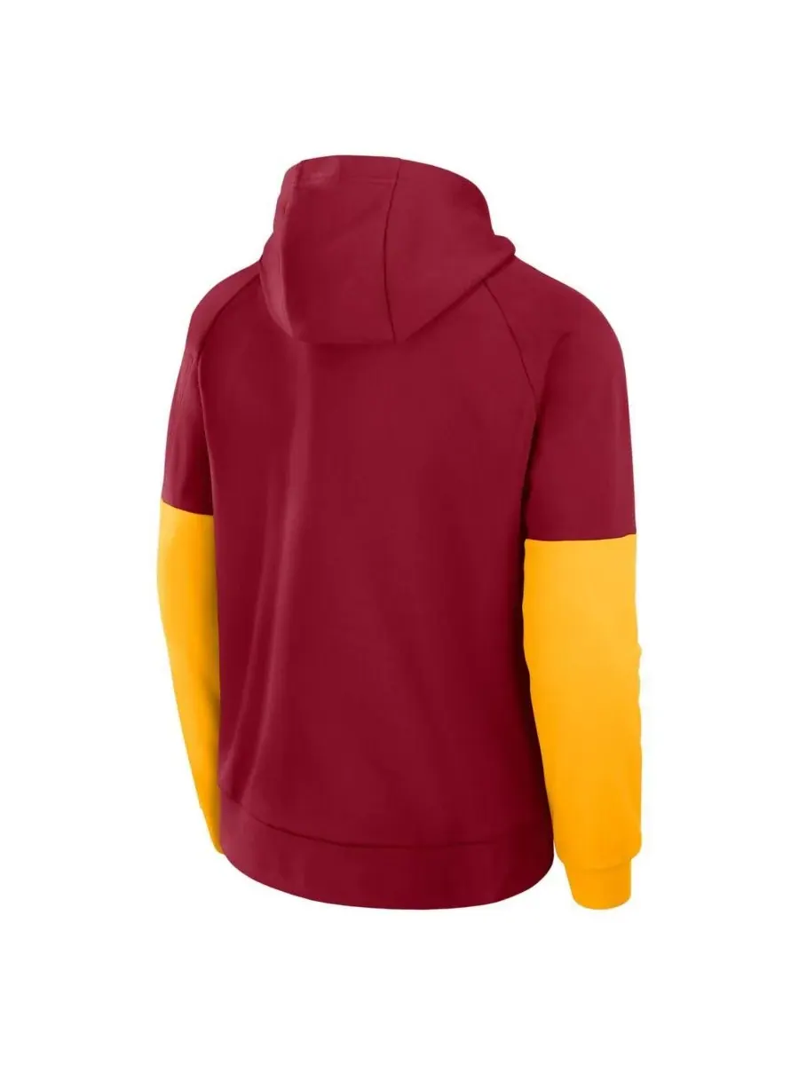 Nike Мужская толстовка с капюшоном в расцветке Cardinal/Gold USC Trojans Fitness Performance — изображение 3 из 3, золотистый