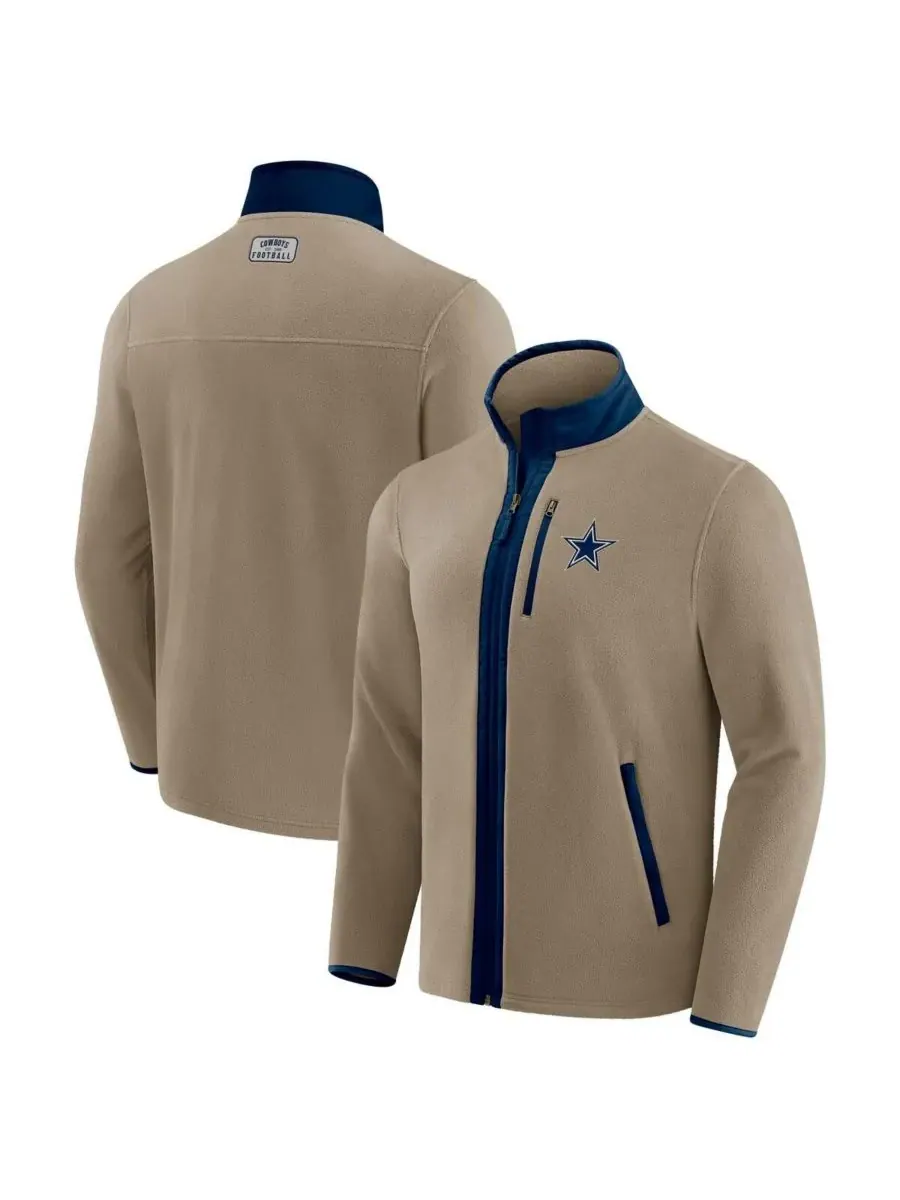 Fanatics Мужская куртка Darius Rucker Collection by x NFL из плотного флиса с полной — изображение 1 из 3, бежевый