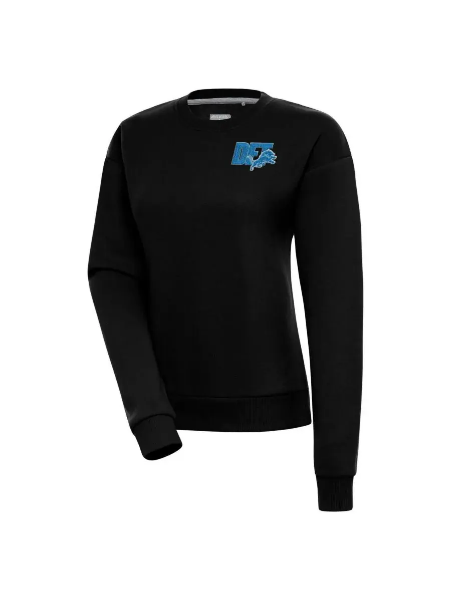 Antigua Женская черная толстовка Detroit Lions Victory — изображение 1 из 1, черный