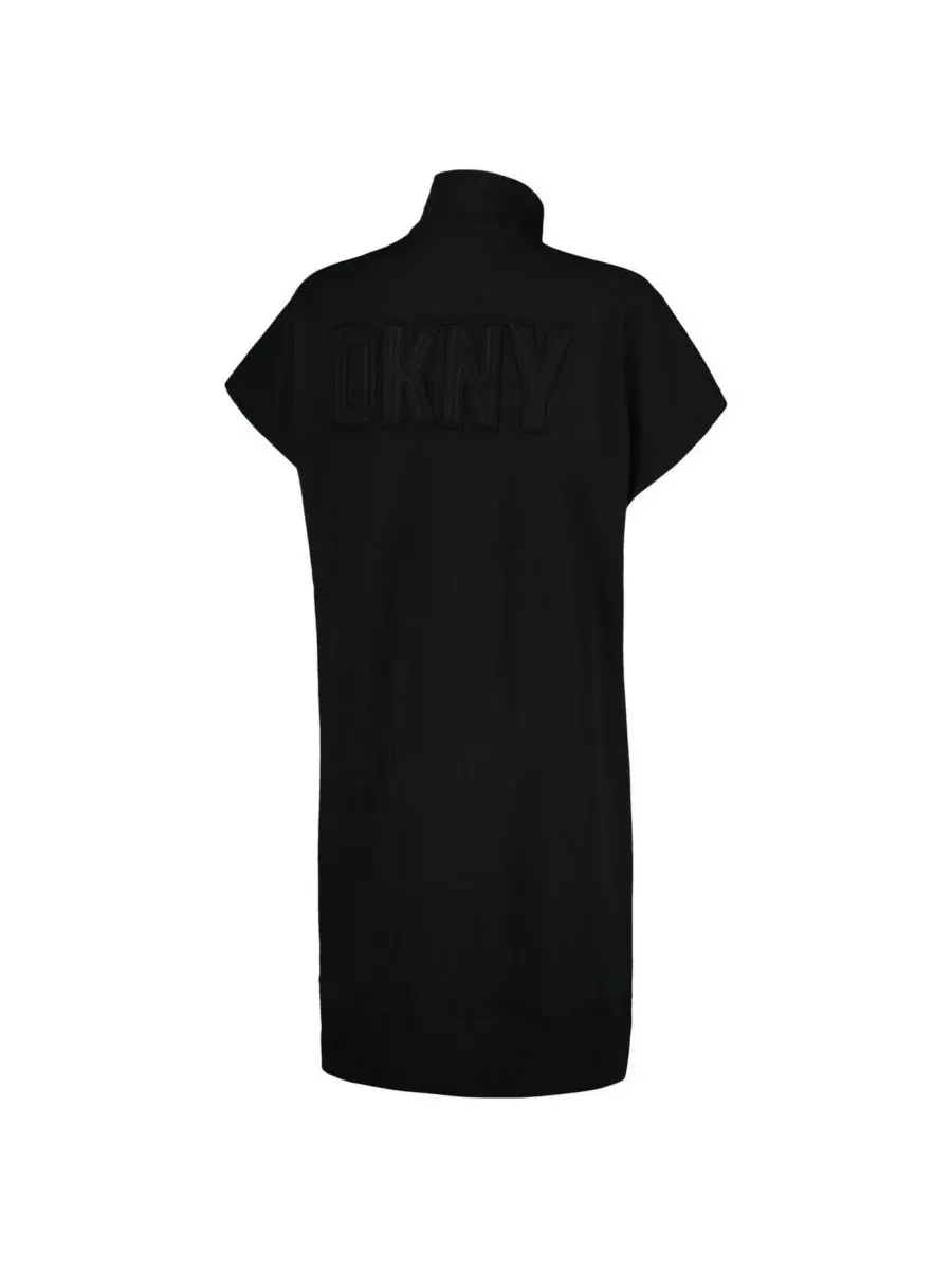 DKNY Женское черное платье-кроссовки Cleveland Guardians Emily с застежкой-молнией до четверти — изображение 3 из 3, черный