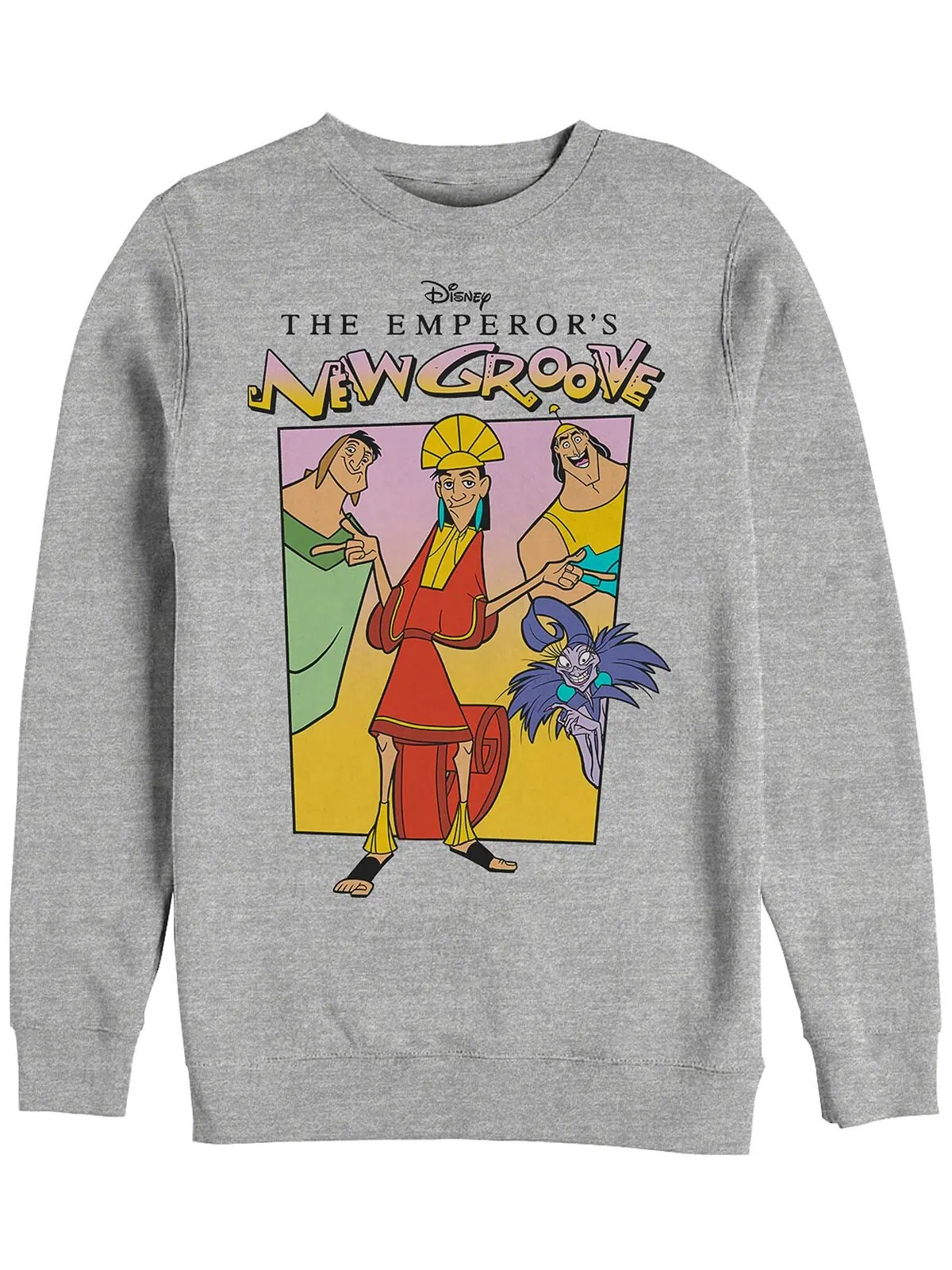 Групповой портрет disney men's emperor's new groove, флис с круглым вырезом Fifth Sun — изображение 1 из 1, серый