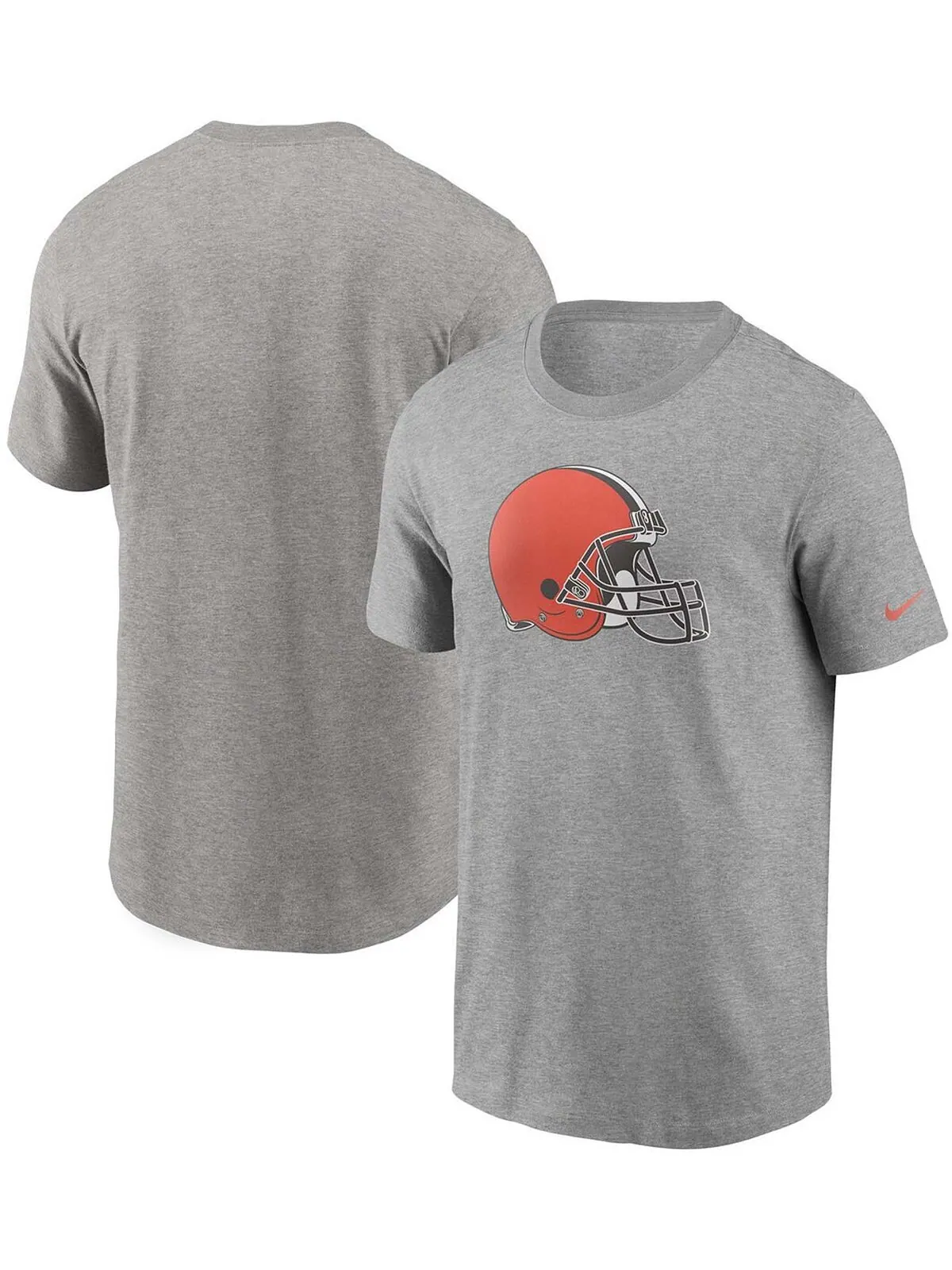 Мужская серая футболка с логотипом Cleveland Browns Primary Nike — изображение 1 из 3, серый