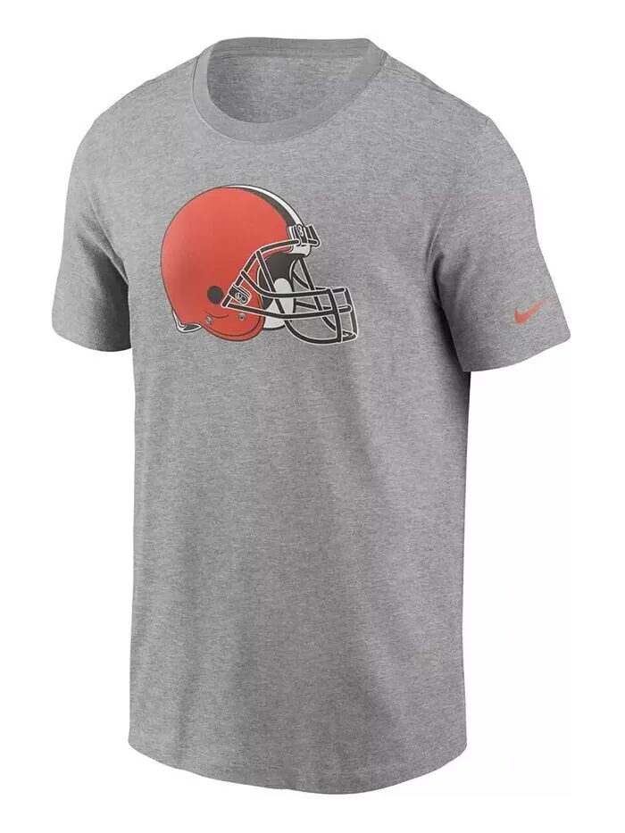 Мужская серая футболка с логотипом Cleveland Browns Primary Nike — изображение 2 из 3