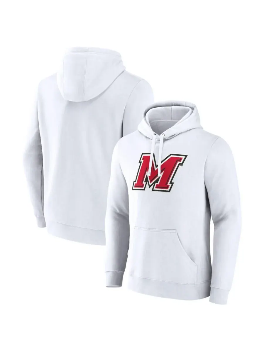 Fanatics Мужская белая толстовка с капюшоном Marist Red Foxes с основным логотипом — изображение 1 из 3, белый