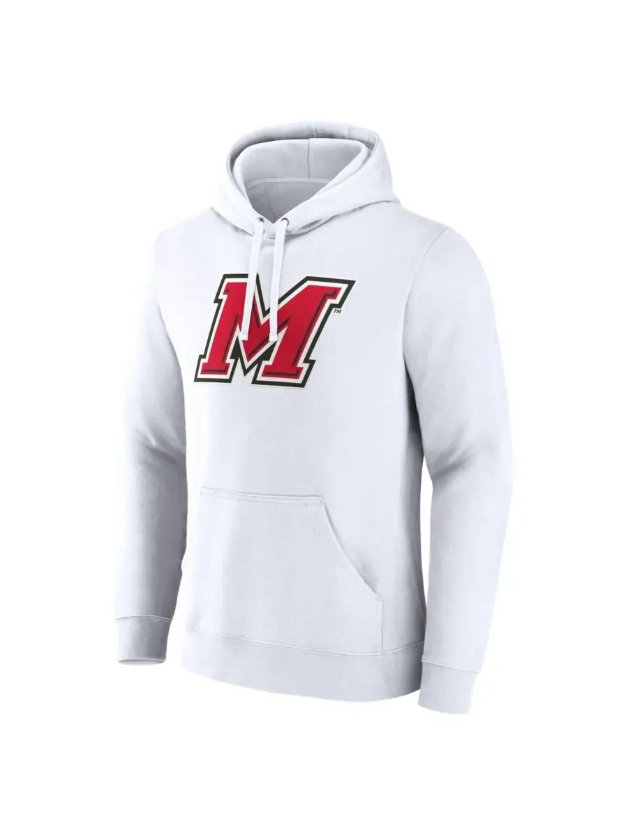 Fanatics Мужская белая толстовка с капюшоном Marist Red Foxes с основным логотипом — изображение 2 из 3, белый