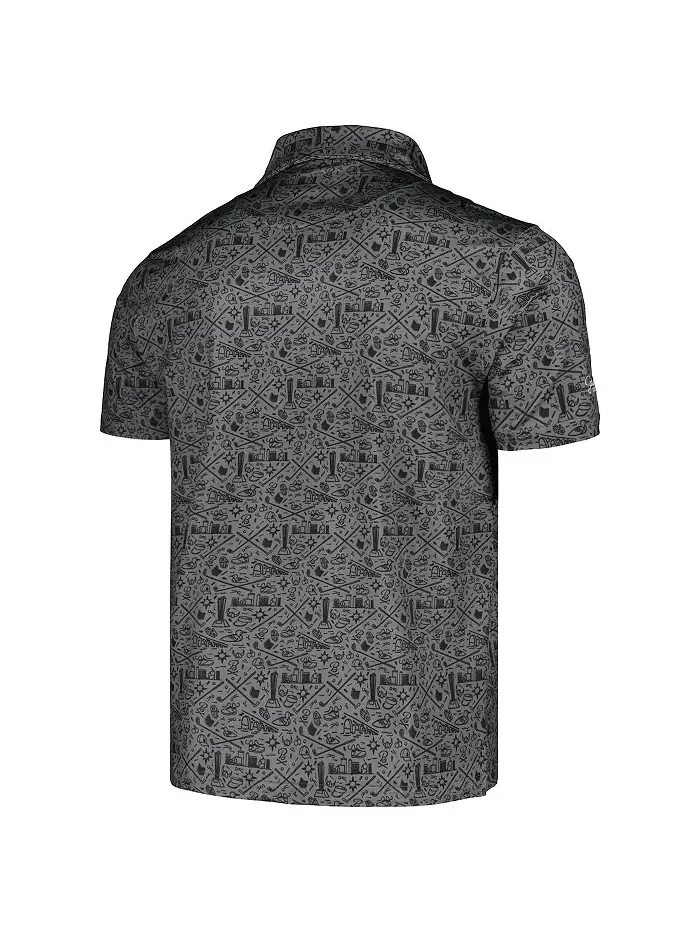 Мужская черная поло 3M Open Polo Shirt Barstool Golf — изображение 3 из 3