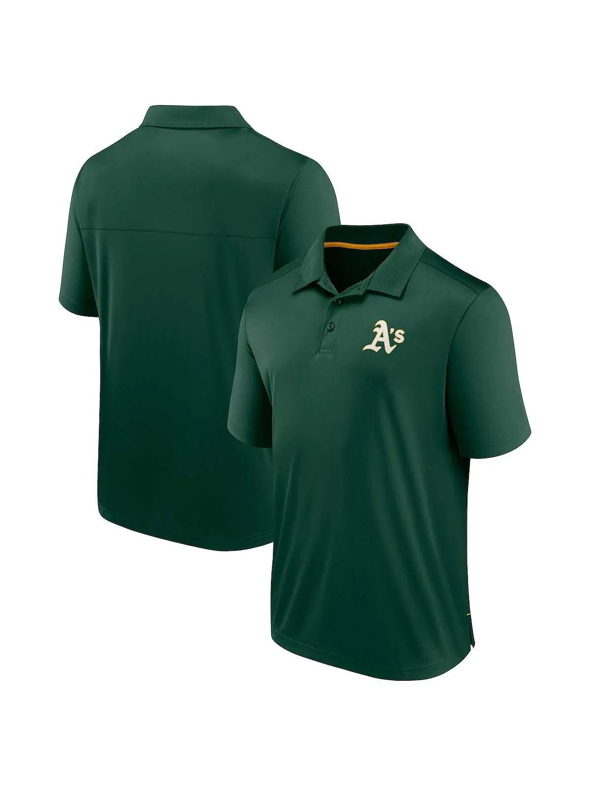 Мужская зеленая рубашка-поло с фирменным логотипом Oakland Athletics Hands Down Fanatics — изображение 1 из 3, зеленый